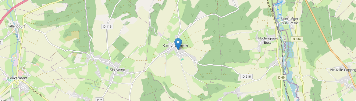 Campneuseville - Carte