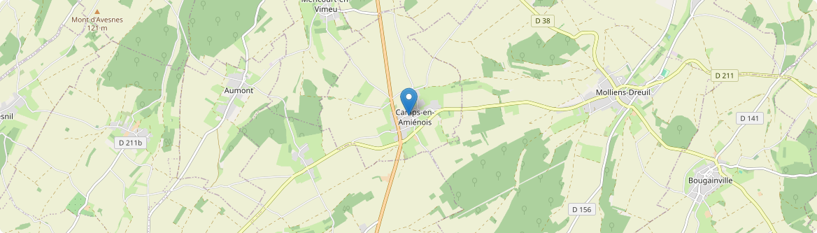 Camps-en-Amiénois - Carte