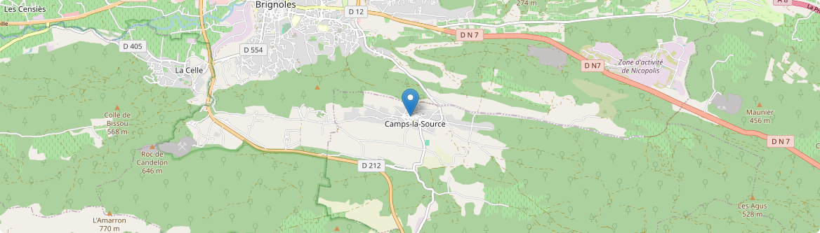 Camps-la-Source - Carte