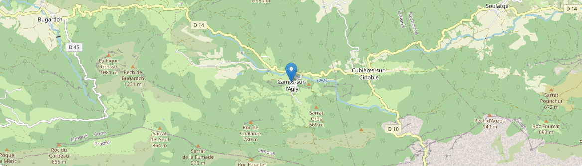 Camps-sur-l'Agly - Carte