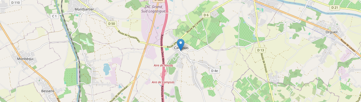 Campsas - Carte