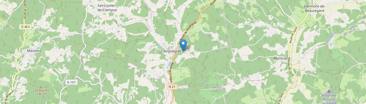 Campsegret - Carte