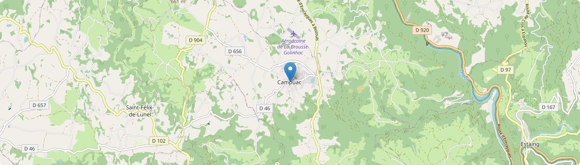 Campuac - Carte