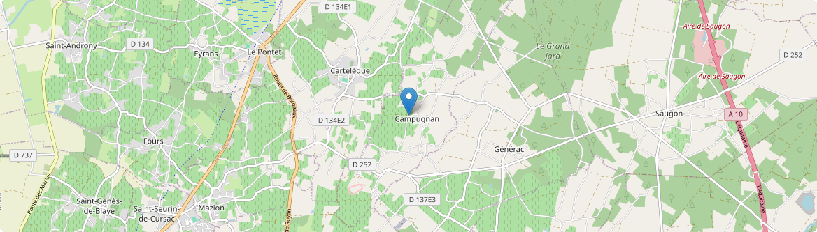 Campugnan - Carte