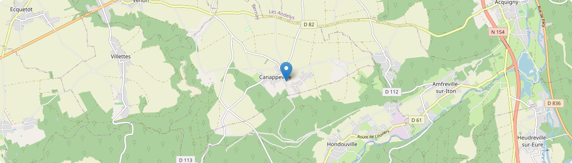 Canappeville - Carte