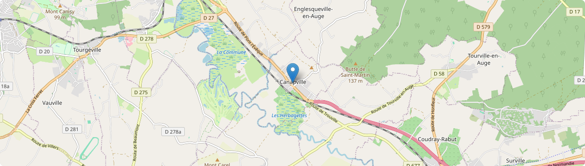 Canapville - Carte