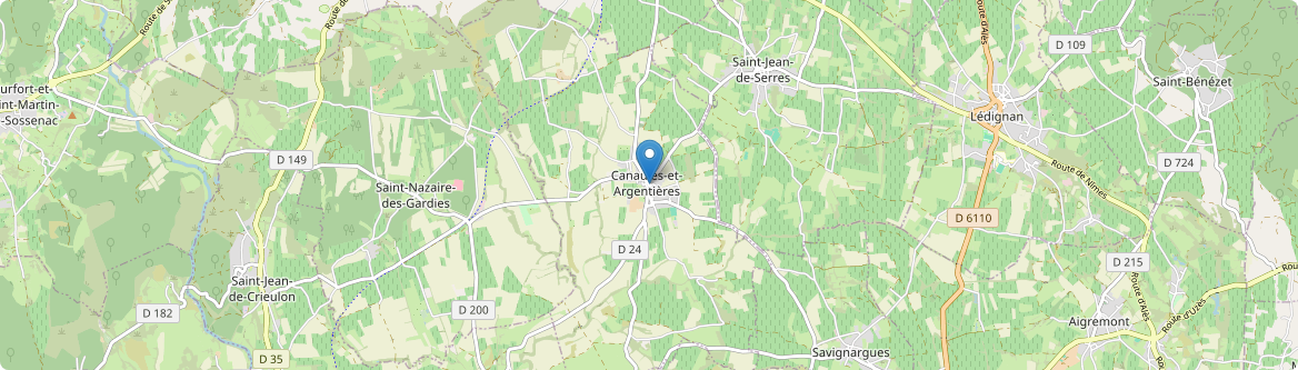 Canaules-et-Argentières - Carte