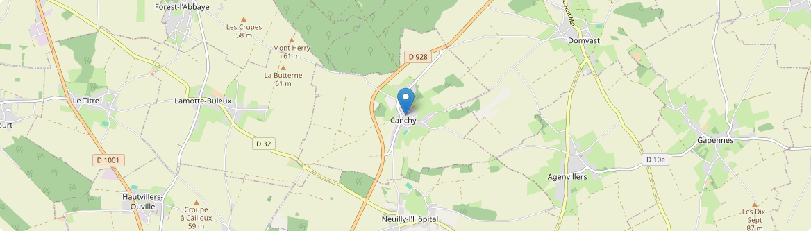 Canchy - Carte