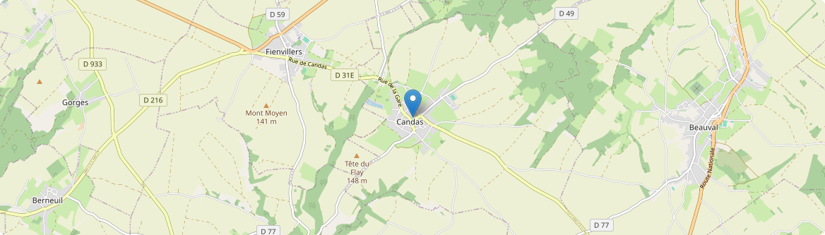 Candas - Carte