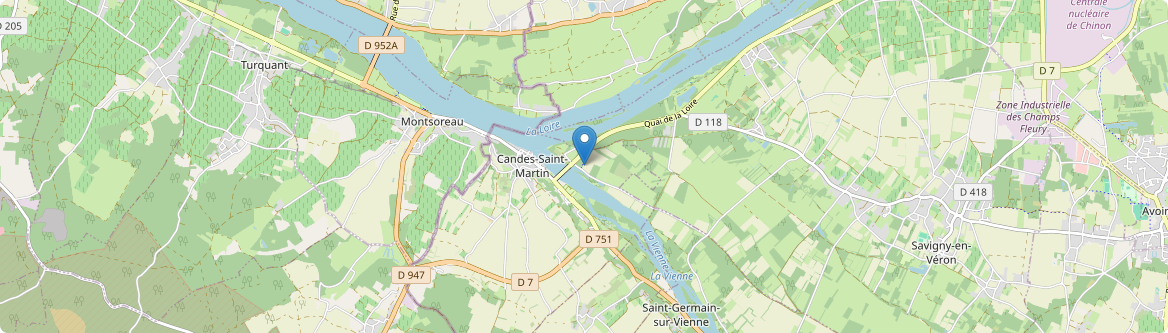 Candes-Saint-Martin - Carte