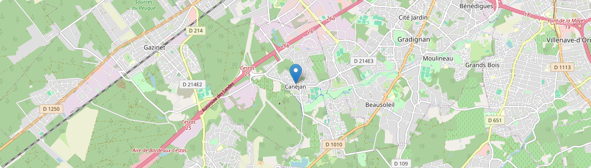 Canéjan - Carte
