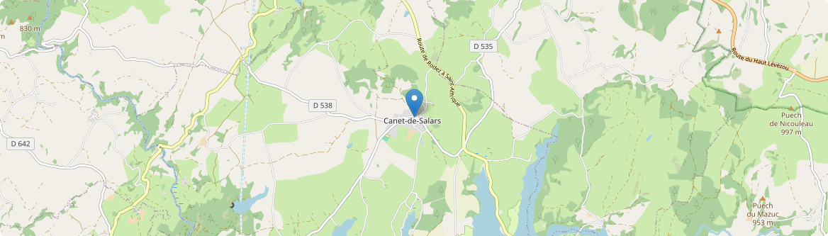 Canet-de-Salars - Carte