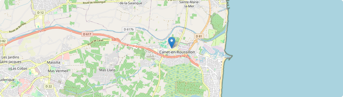 Canet-en-Roussillon - Carte