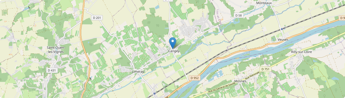 Cangey - Carte