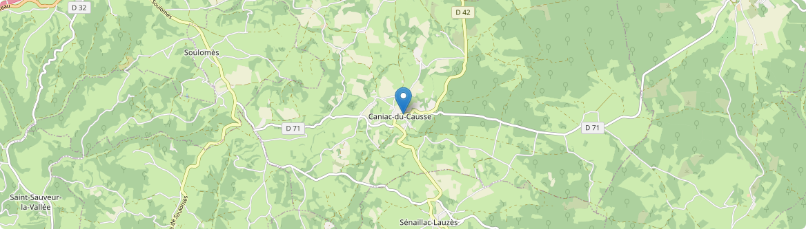 Caniac-du-Causse - Carte