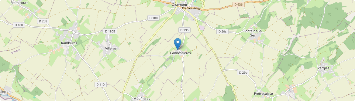 Cannessières - Carte
