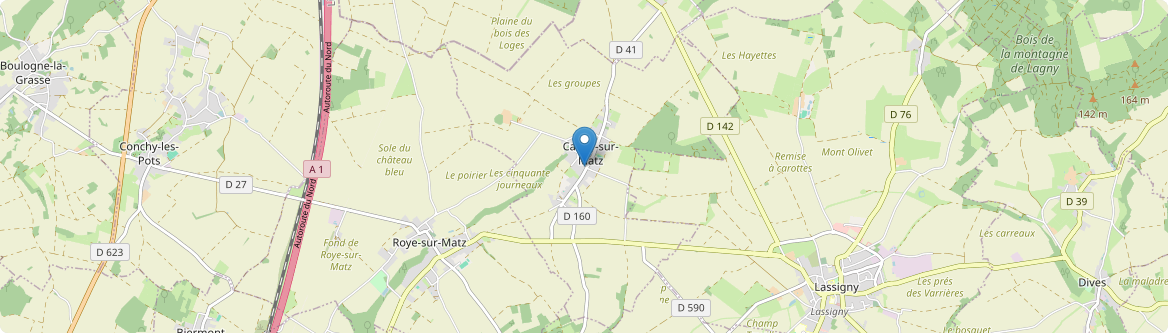 Canny-sur-Matz - Carte