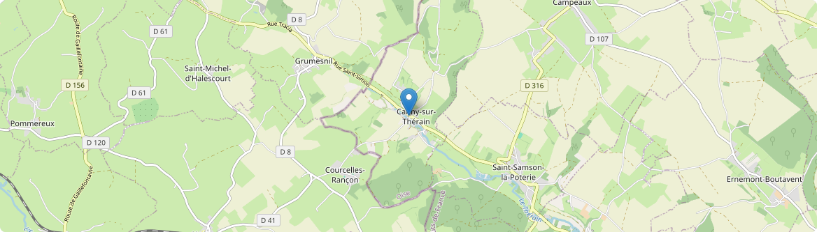 Canny-sur-Thérain - Carte