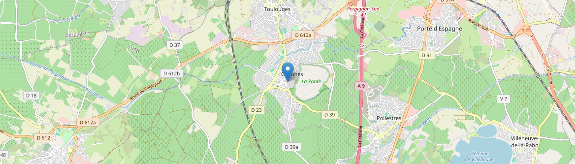 Canohès - Carte