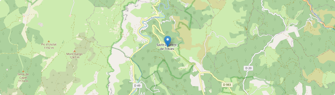 Cans et Cévennes - Carte
