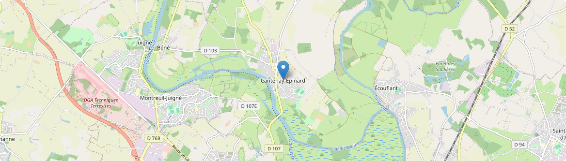 Cantenay-Épinard - Carte