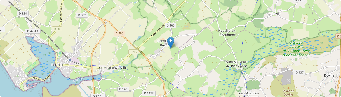 Canville-la-Rocque - Carte