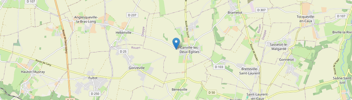 Canville-les-Deux-Églises - Carte