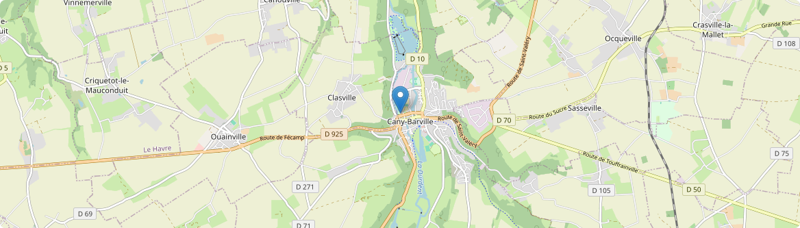 Cany-Barville - Carte