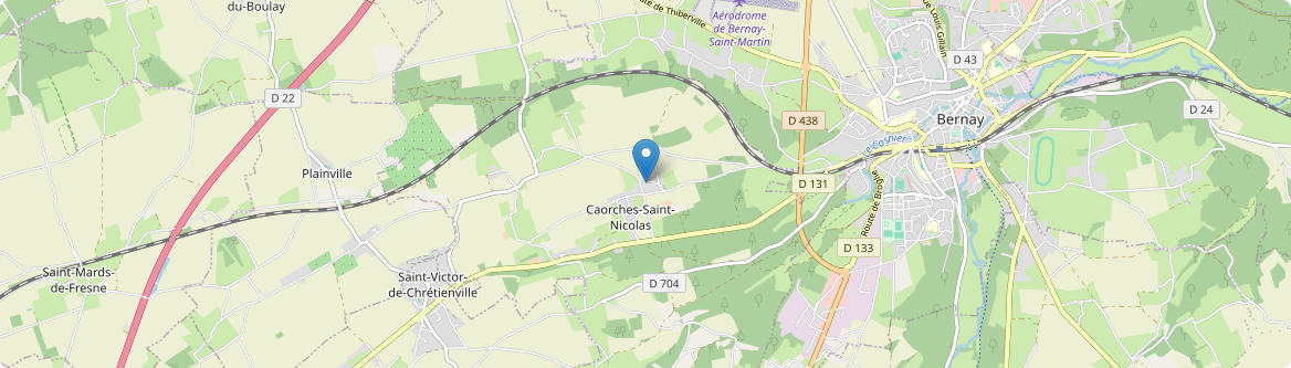 Caorches-Saint-Nicolas - Carte
