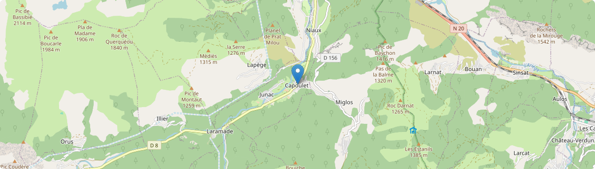Capoulet-et-Junac - Carte