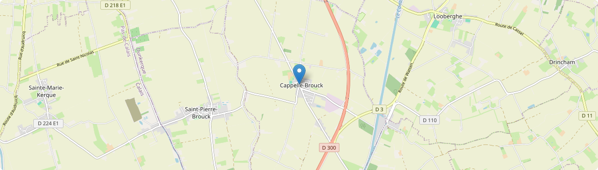 Cappelle-Brouck - Carte