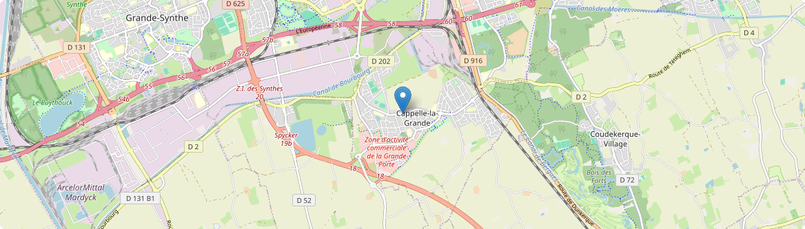 Cappelle-la-Grande - Carte