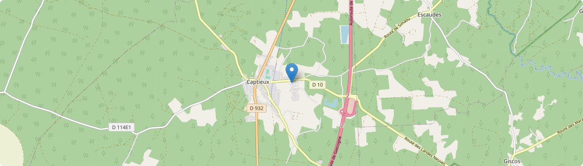 Captieux - Carte