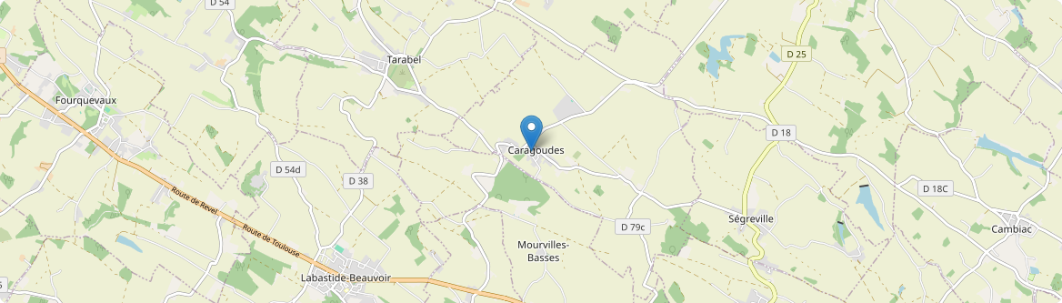 Caragoudes - Carte