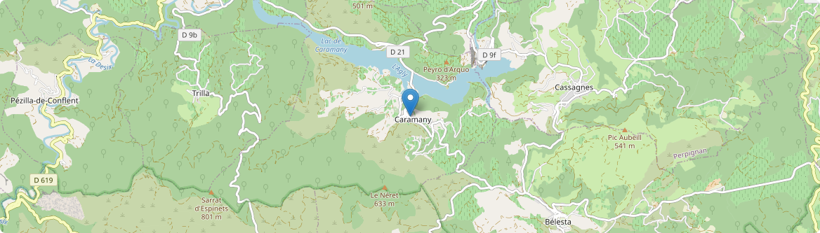 Caramany - Carte