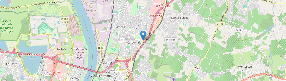 Carbon-Blanc - Carte