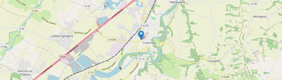 Carbonne - Carte