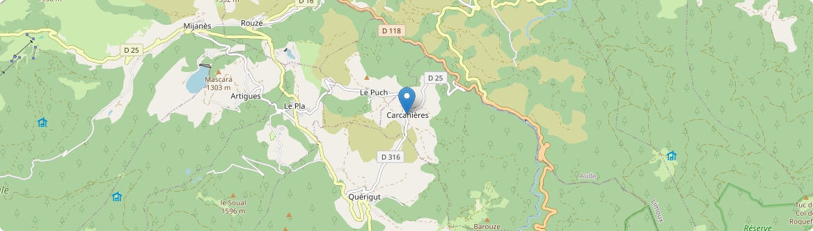Carcanières - Carte