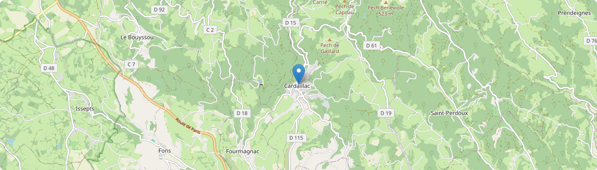 Cardaillac - Carte