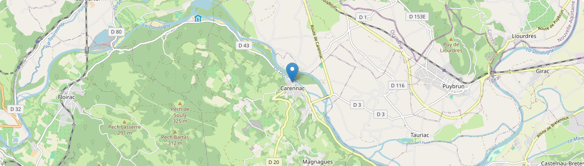 Carennac - Carte