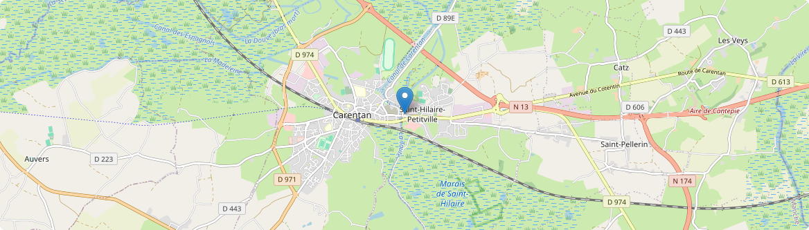 Carentan-les-Marais - Carte