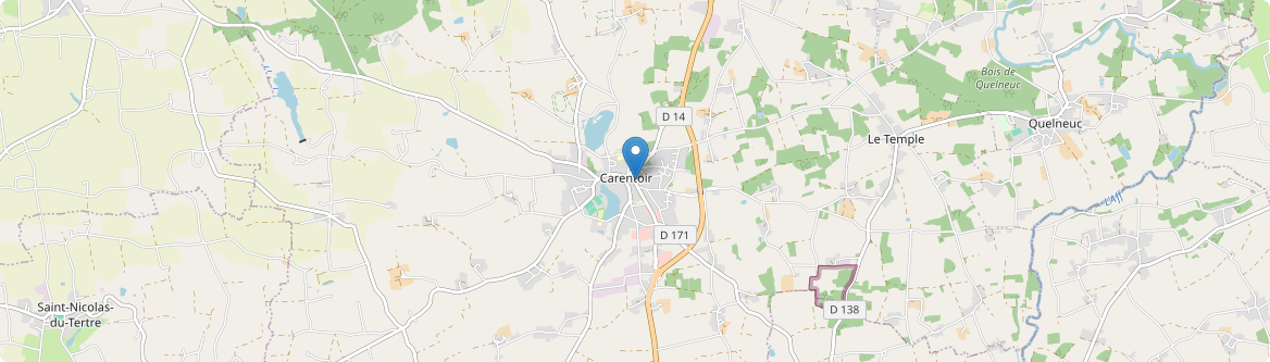 Carentoir - Carte