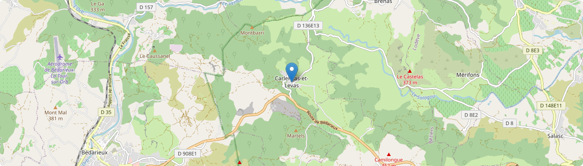 Carlencas-et-Levas - Carte