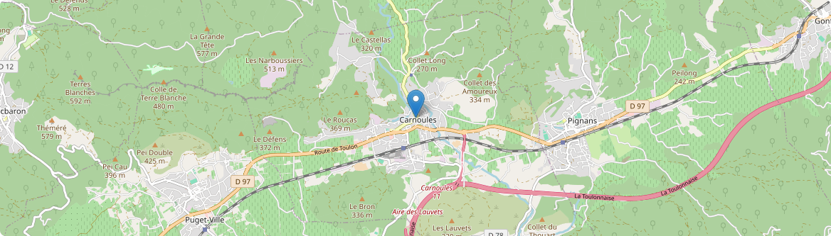 Carnoules - Carte