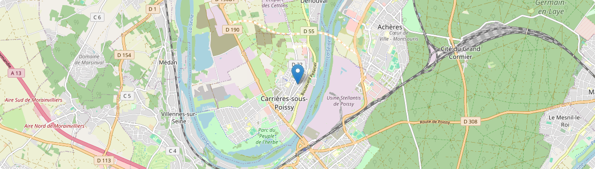 Carrières-sous-Poissy - Carte