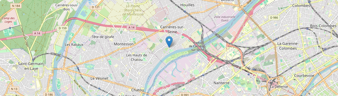 Carrières-sur-Seine - Carte