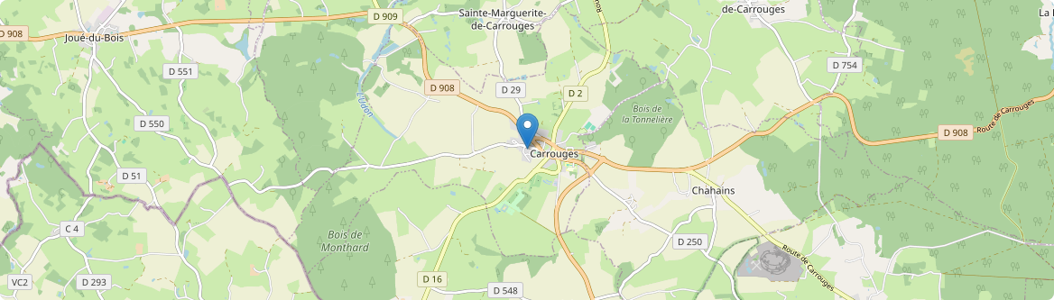 Carrouges - Carte