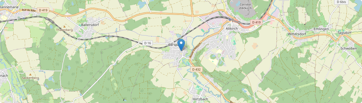 Carspach - Carte