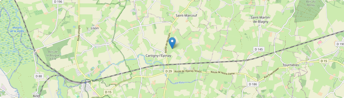 Cartigny-l'Épinay - Carte