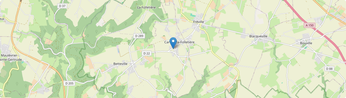 Carville-la-Folletière - Carte